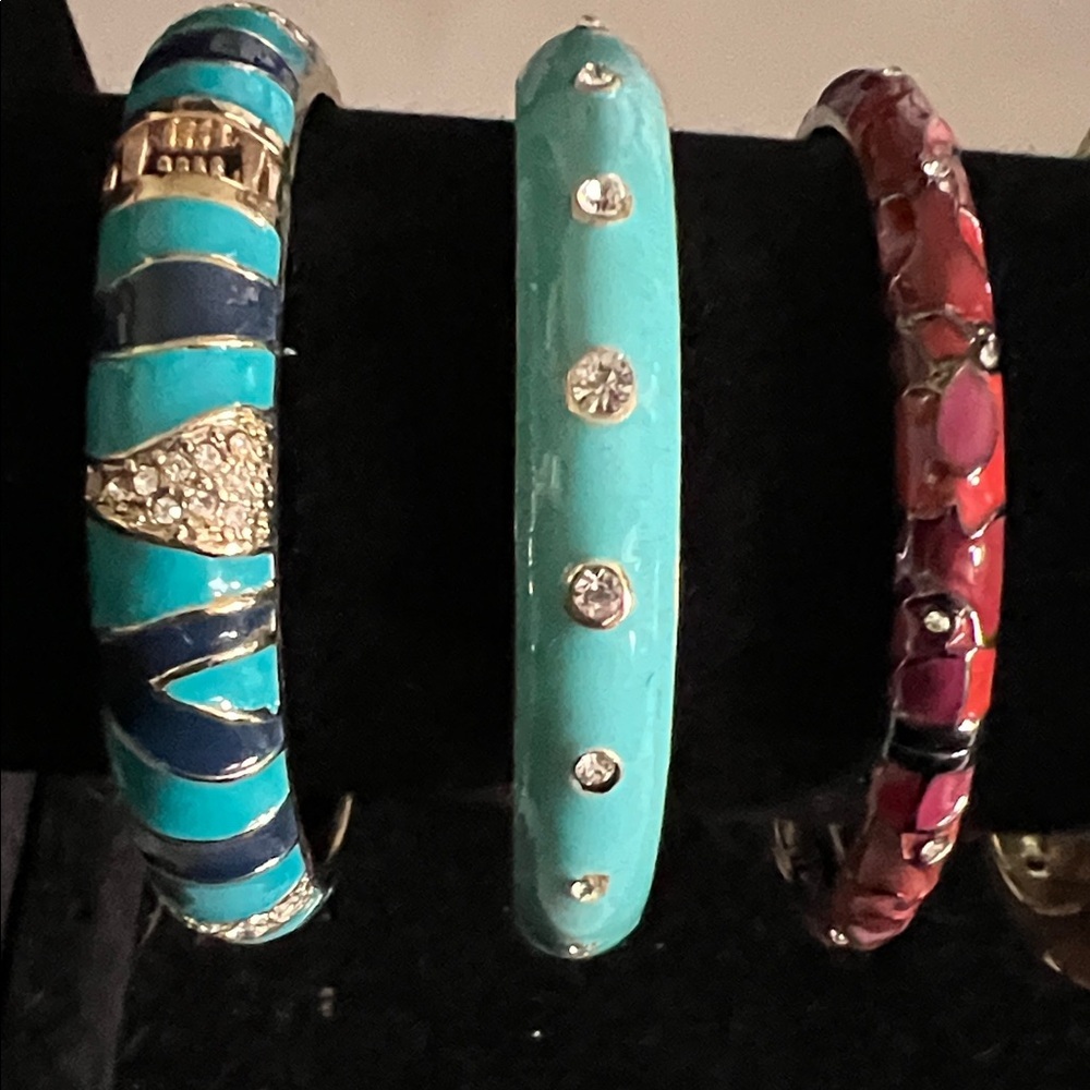 Chic Multicolor Bangle Bracelets - Picture 2 of 12